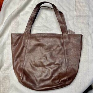 1990's Vintage Huge Tote by Coach - Dk Brown - Italy - EUC
